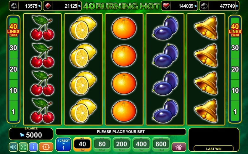 40 Burning Hot Bell Link EGT Digital slot