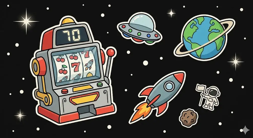 Slot machine showing 70x win in space for freeslots99.com Starburst game guide