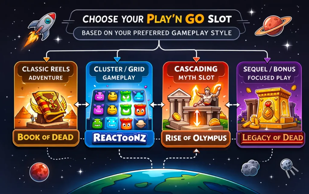 Guide to choosing the right Play'n GO slot based on preferred gameplay style