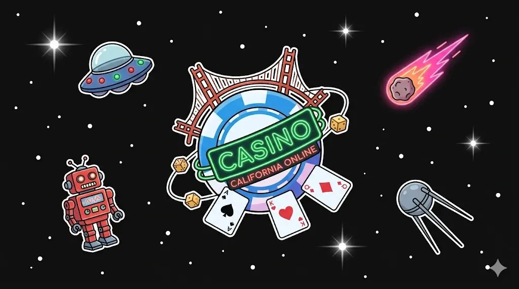 Golden State gaming chip in space for cosmic games at freeslots99.com