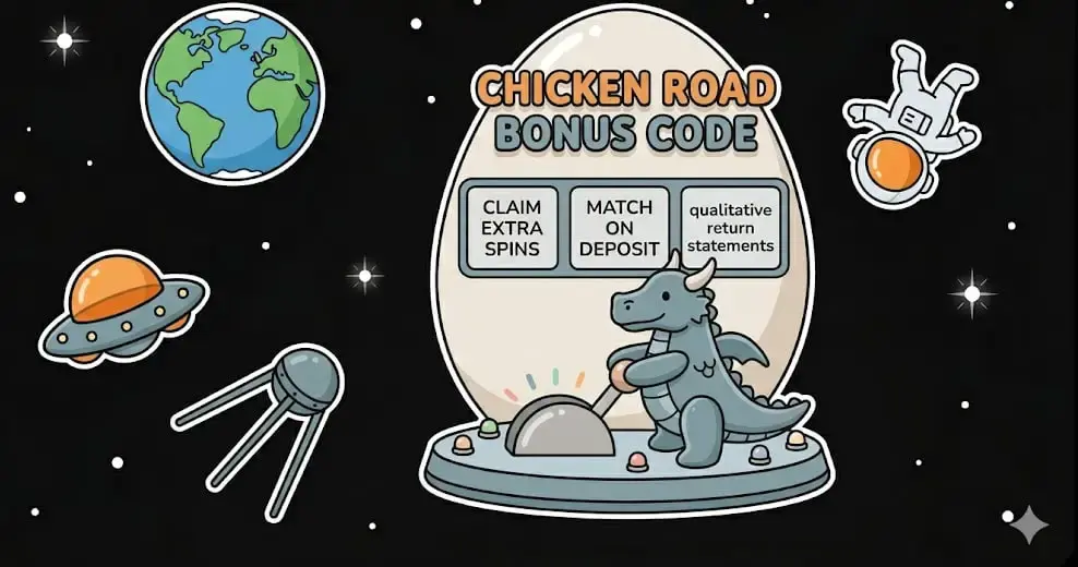 Chicken Road bonus code display with space dragon for promotions on www.freeslots99.com