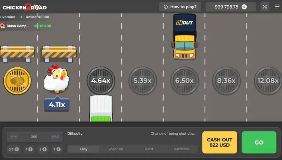 Chicken Road online game by Inout Games at freeslots99.com