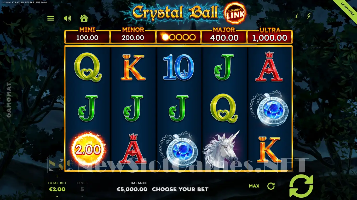 Crystal Ball Flaming Link