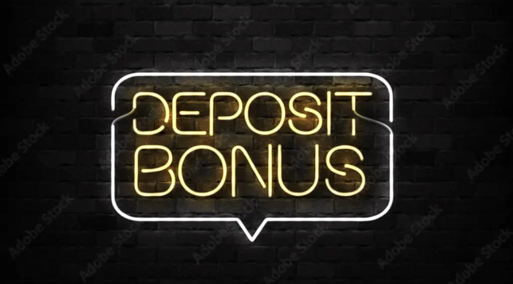 Bright symbol with Deposit Bonus fromhttps://www.freeslots99.net/