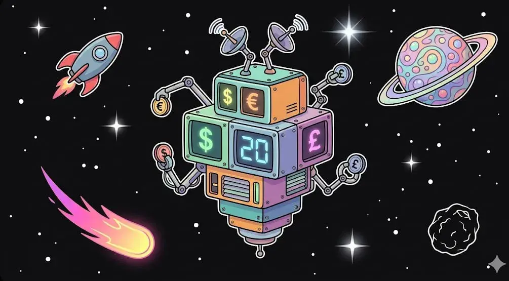 Space robot slot graphics showing cosmic game theme for freeslots99.com