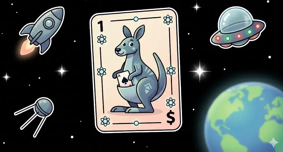 $1 kangaroo card in space for cosmic games at freeslots99.com
