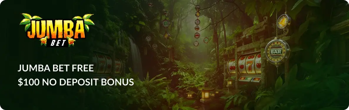 Main banner Jumba Bet Free $100 No Deposit Bonus