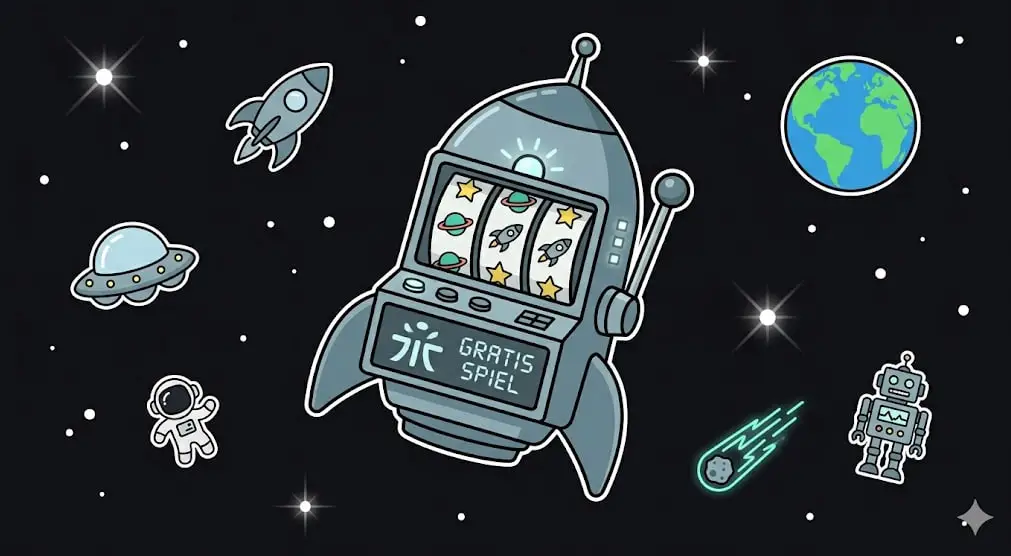 Gratis Spiel Raketen Spielautomat fliegt im Weltraum für freeslots99.com
