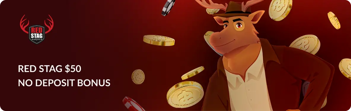 Main banner Red Stag $50 No Deposit Bonus