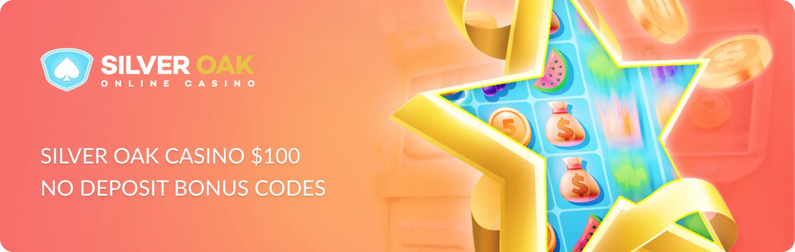 Main banner Silver Oak Casino $100 No Deposit Bonus Codes (June 2026) — Verified & Working