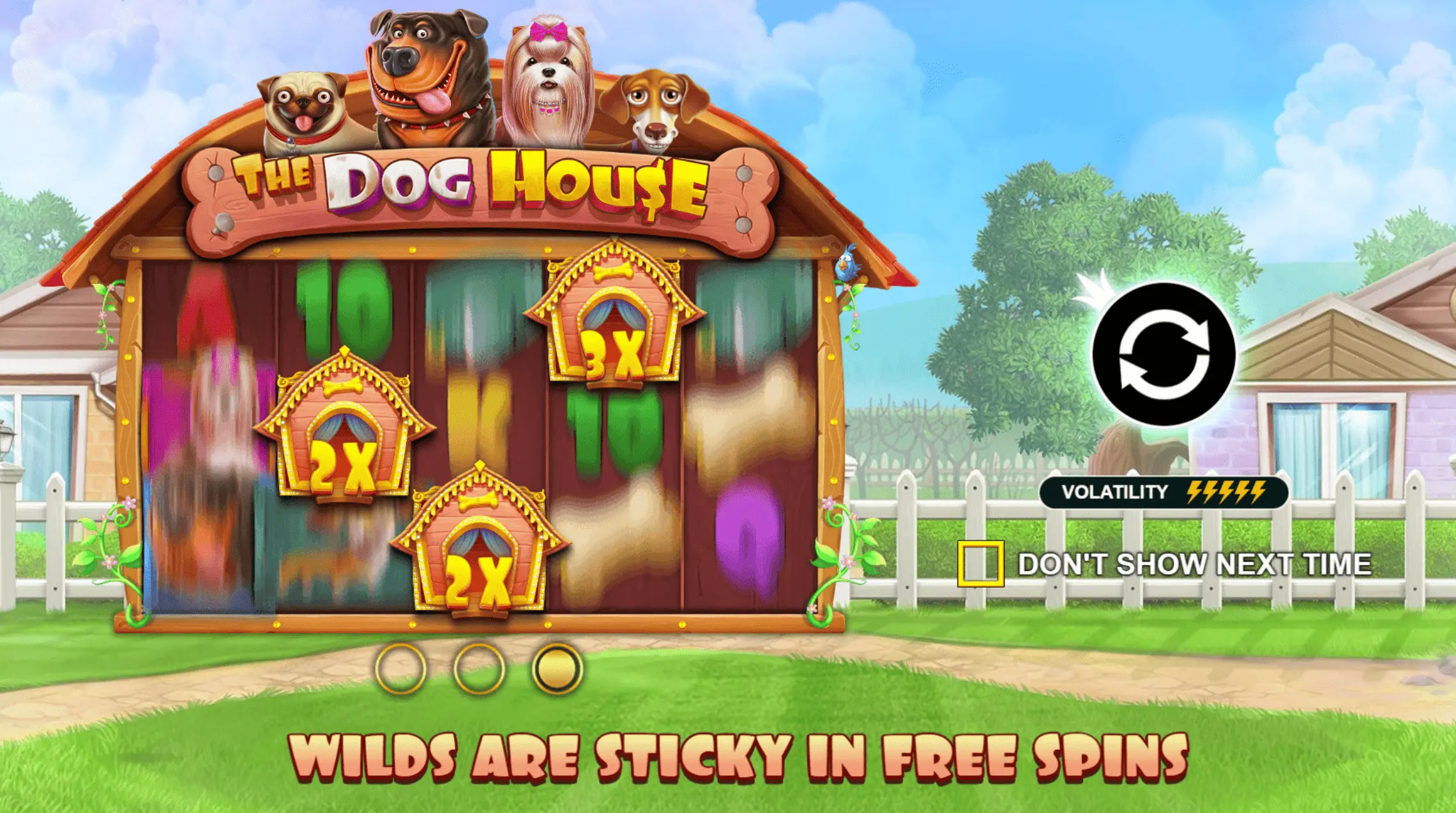 The Dog House slot — locked kennels in bonus round