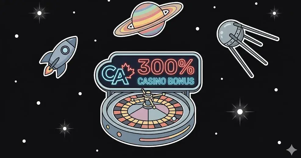 Canada 300% casino bonus roulette in space for cosmic games at freeslots99.com
