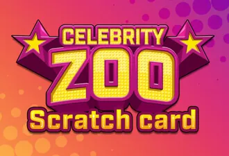Celebrity Zoo Scratch Card