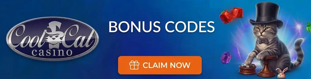 Main desktop banner CoolCat Casino Bonus Codes, Promo Codes & No Deposit Free Chips — Guide 2026