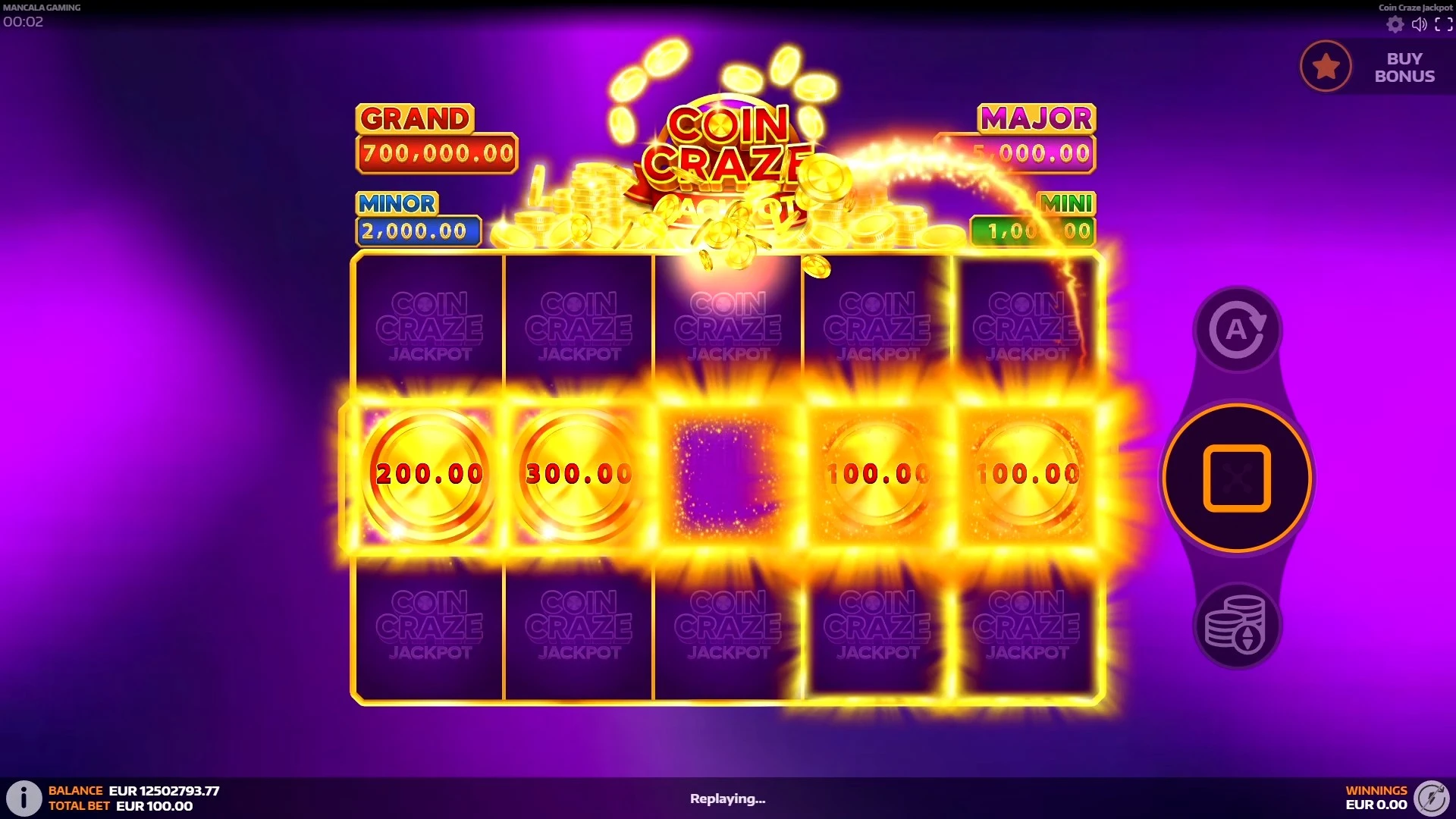 Coin Craze Power Up — coin symbols on grid