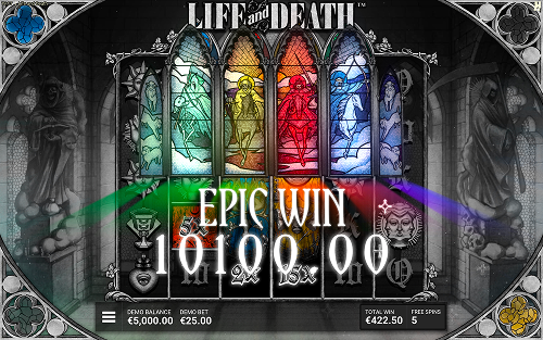 life and death slot epic win
