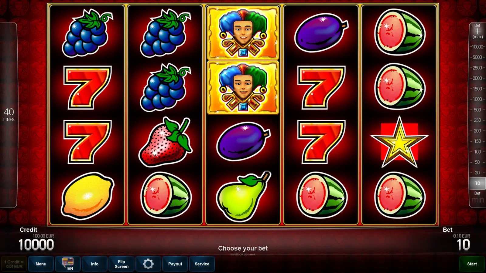 Mega Joker Novomatic slot screenshot 3