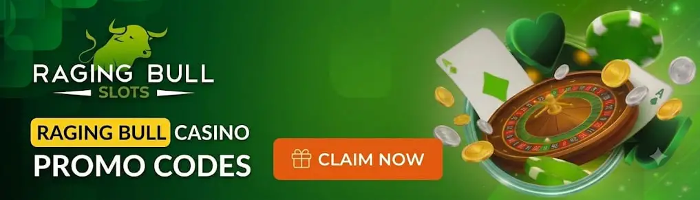 Main desktop banner Raging Bull Casino Promo Codes in July, 2026: No Deposit Bonuses, Deposit Bonus Codes & Exclusive Casino Coupons for Existing Players