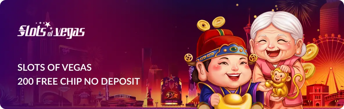 Main banner Slots of Vegas 200 Free Chip No Deposit Bonus