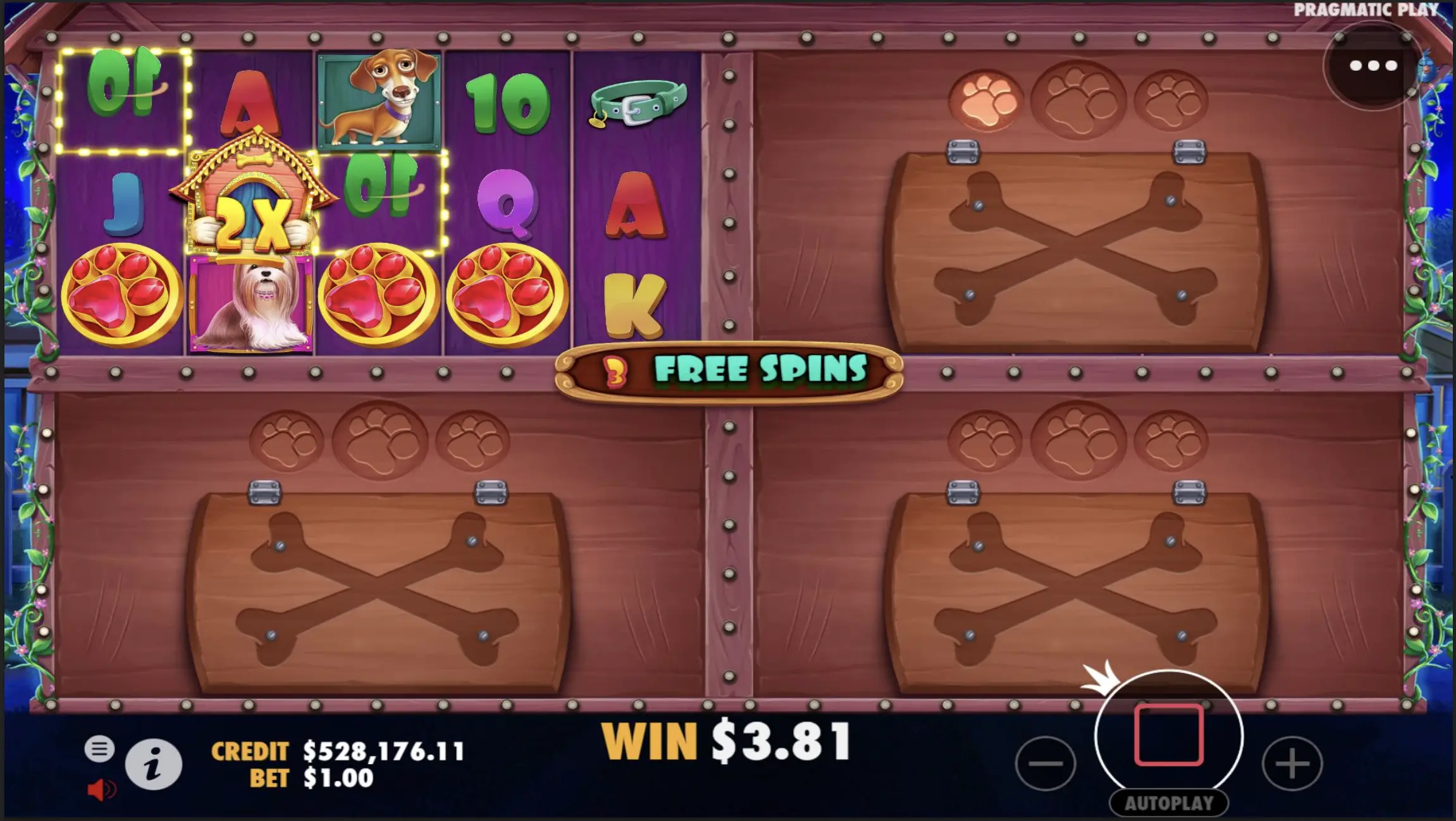The Dog House Multihold — sticky multiplier wilds in free spins